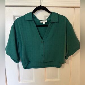 Kirious Button-Up Crop Top